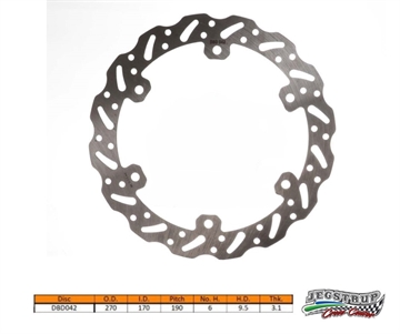 Bremseskive for Delta Braking TM 450 EN/MX F 4 - takts årg. 06 - 09 